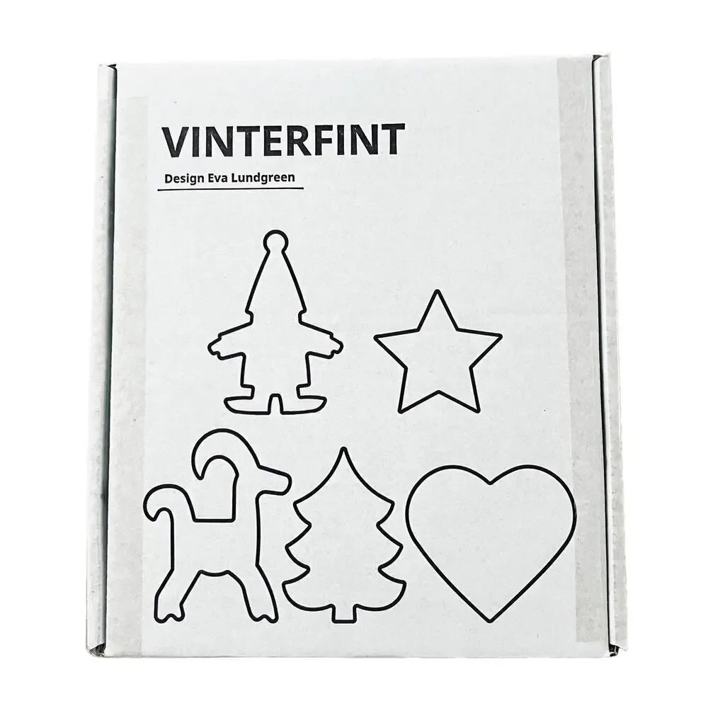 IKEA VINTERFINT 2023 Holiday Pastry Cutter Set of 5 Shapes